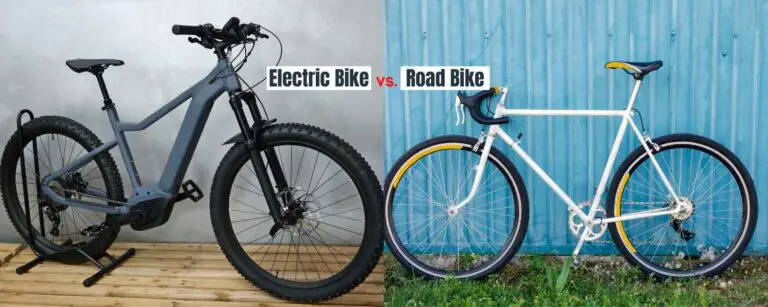 electric bike vs. road bike
