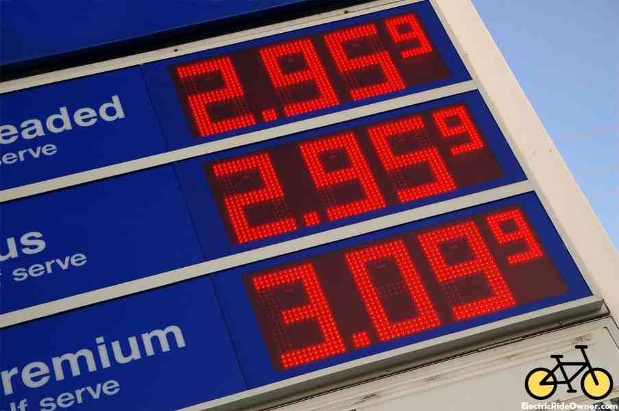 Gas prices unleaded 295 plus 295 premium 309 in red