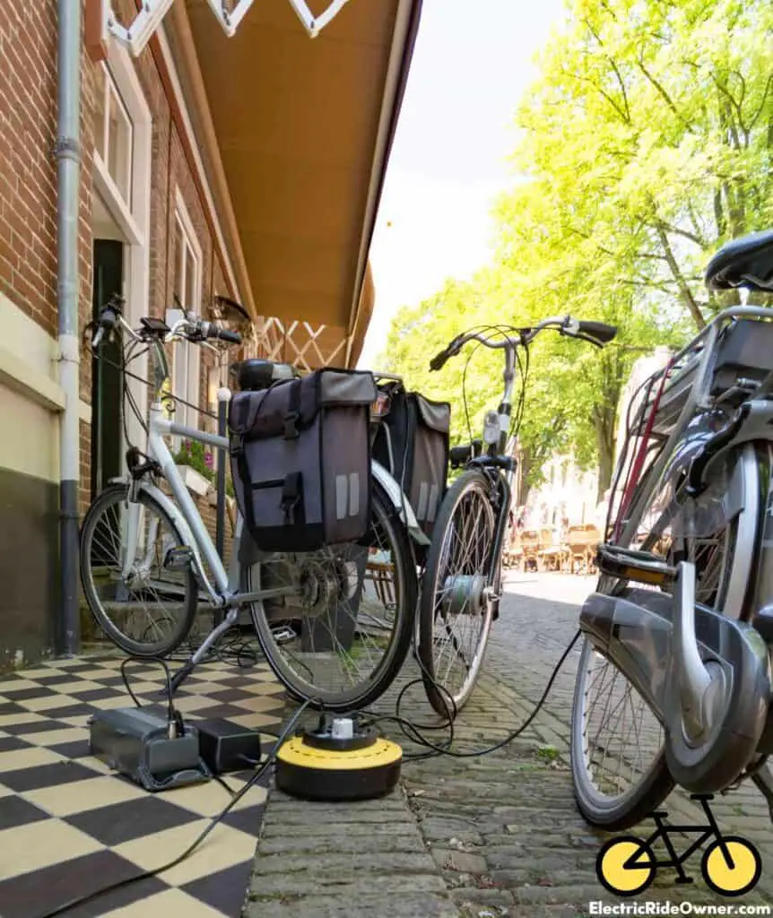 charging electric bike