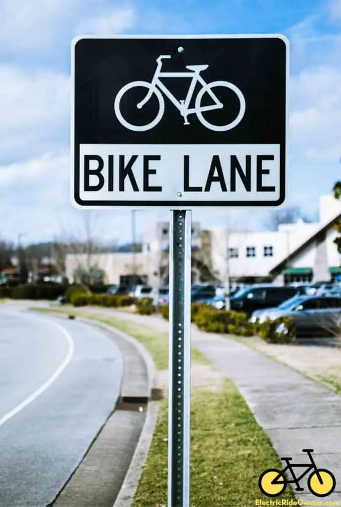 bike lane signage