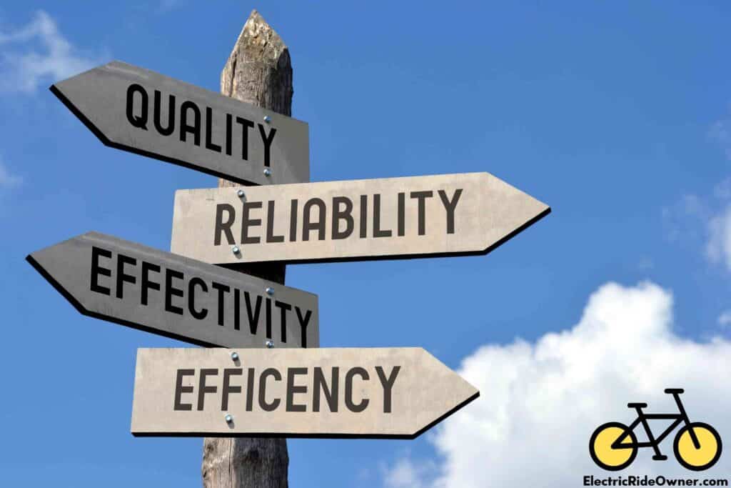 effectivity, reliability, sign