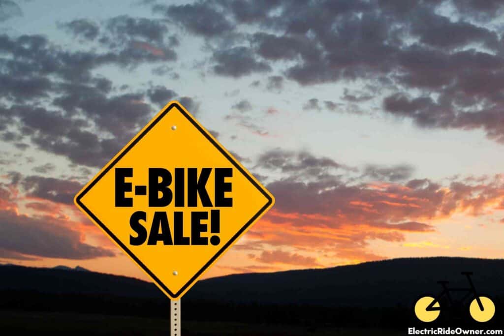 e-bike sale signage