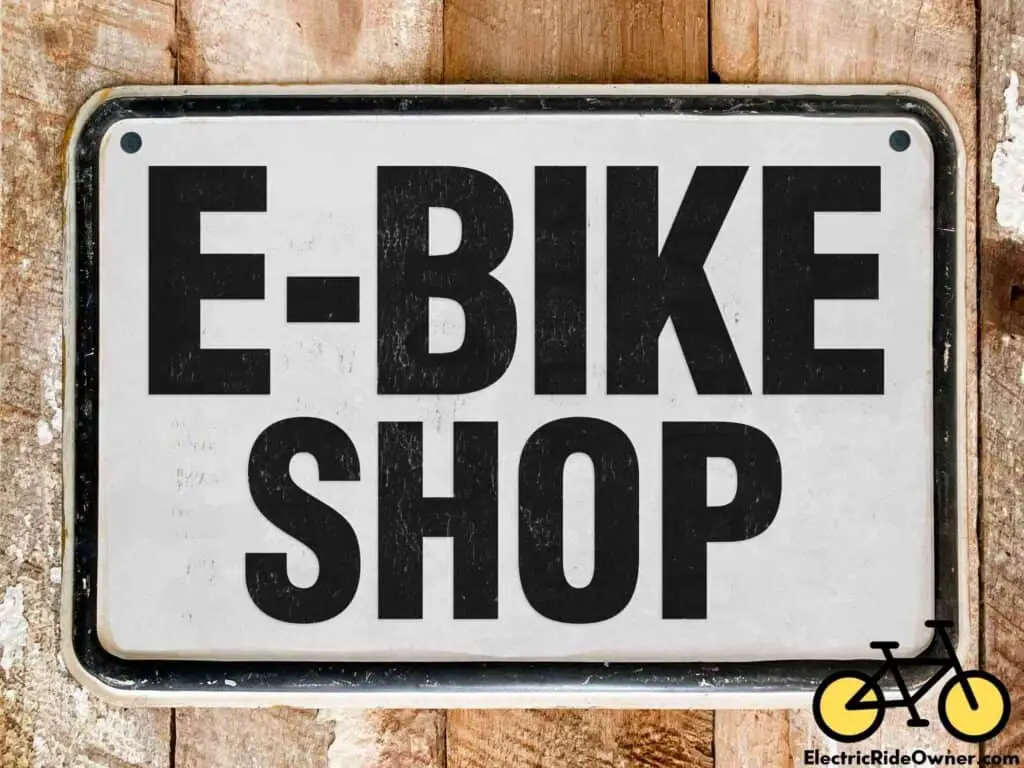 e-bike shop signage