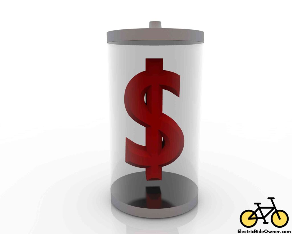 battery cell concept with dollar sign