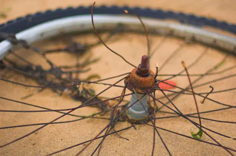 broke bicycle wheel