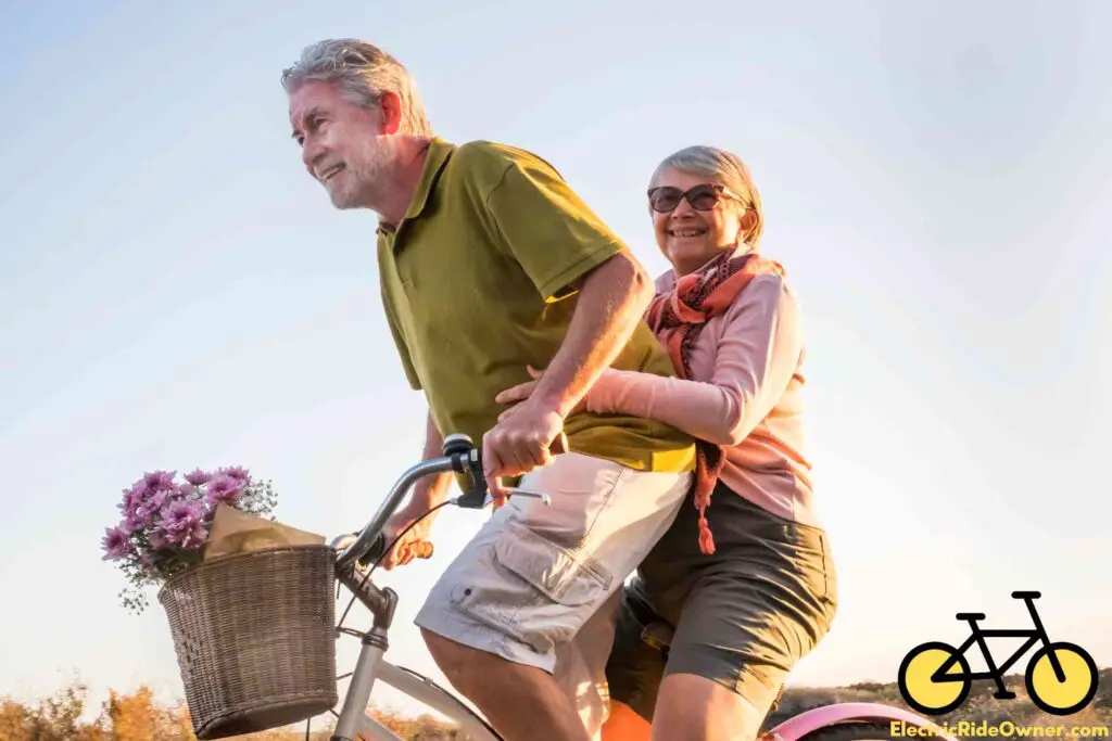 couple biking outdoor