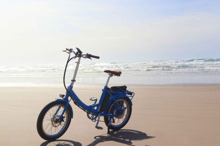 e-bike on the beach
